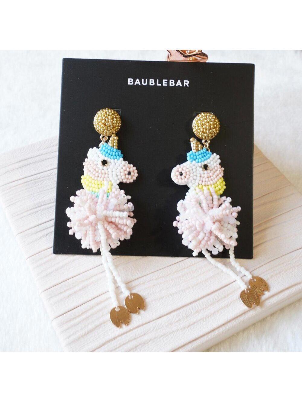 BaubleBar Beaded Unicorn Earrings
